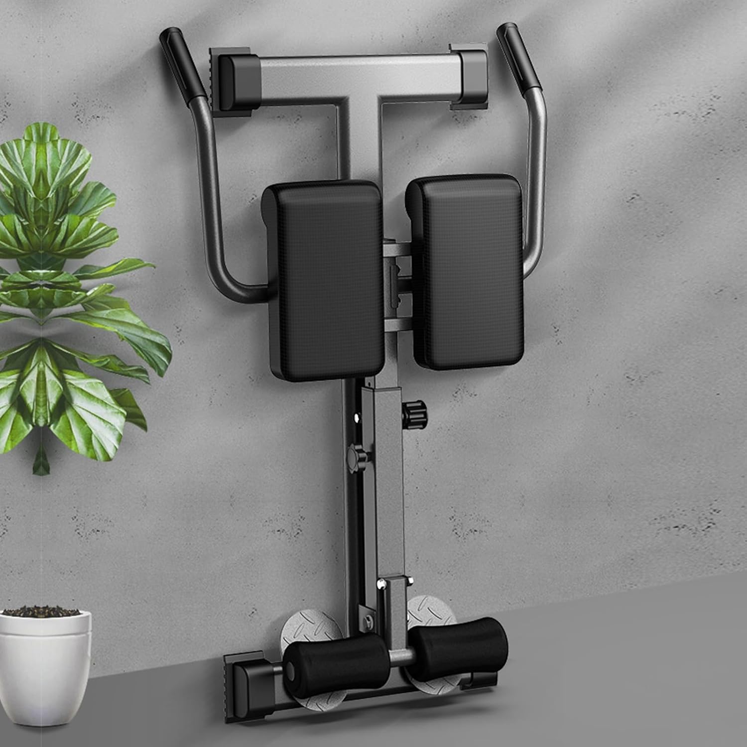 Back Extension Machine, Roman Chair Exercise Equipment, Multipurpose Hyperextension Bench, Back Extension Bench for Glutes, Hamstrings, Lower Back, Hyperextension Machine for Home Gym Black