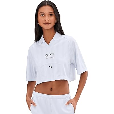 PUMA BMW M Motorsport Lifestyle Cropped Polo silver mist