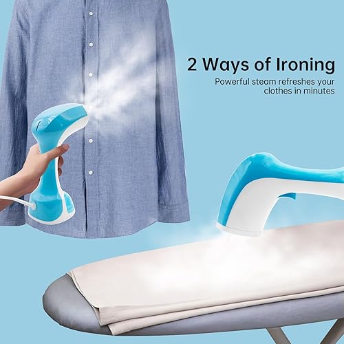 Miniatura 4 de Vaporizador de ropa, vaporizador portátil de mano para ropa, vaporizador portátil de 1200 W, ajuste de temperatura de 3 velocidades, calentamiento