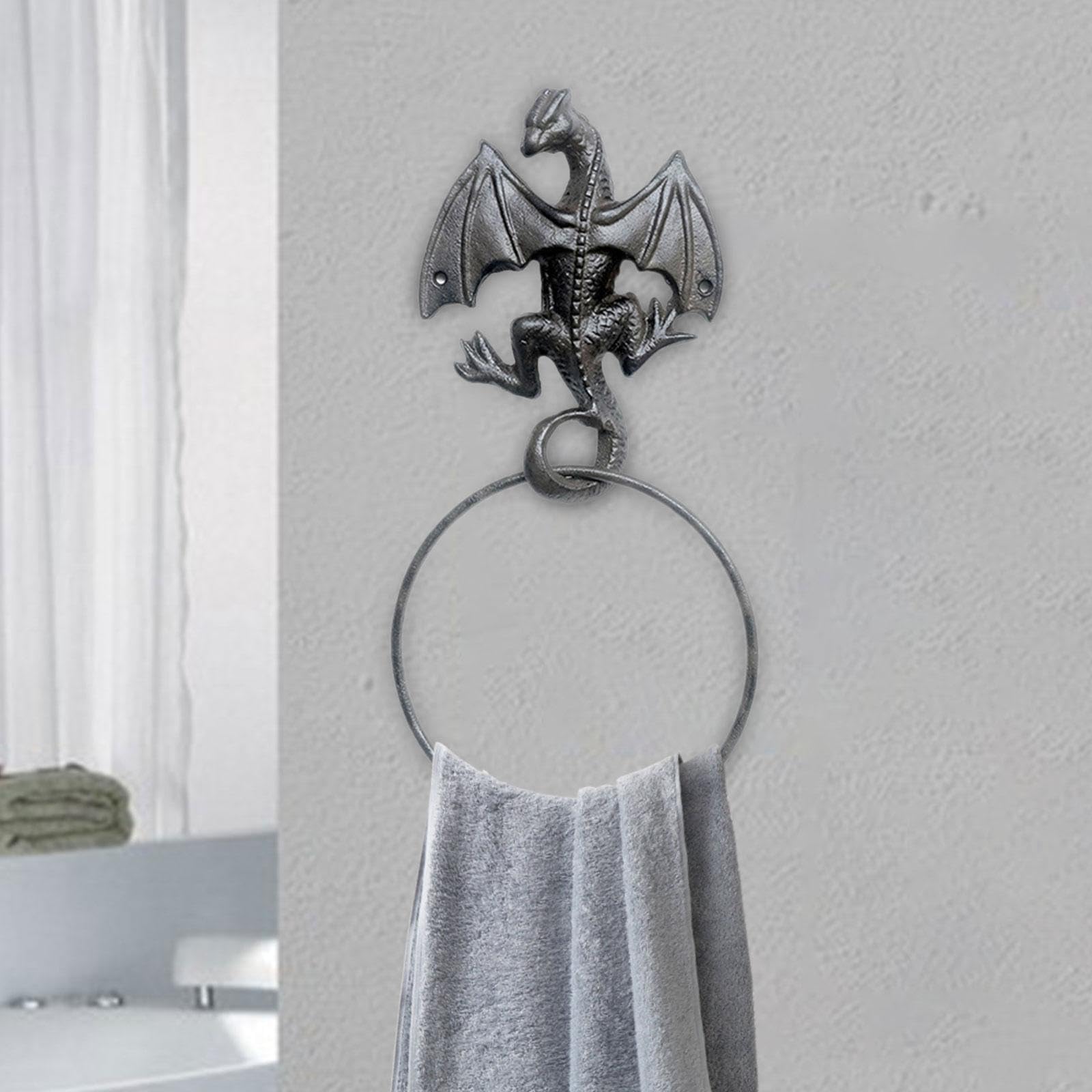 Portasciugamani a Forma di Drago, in Stile Country retrò, Accessorio Decorativo per Lavanderia, Cucina E Bagno, Style B