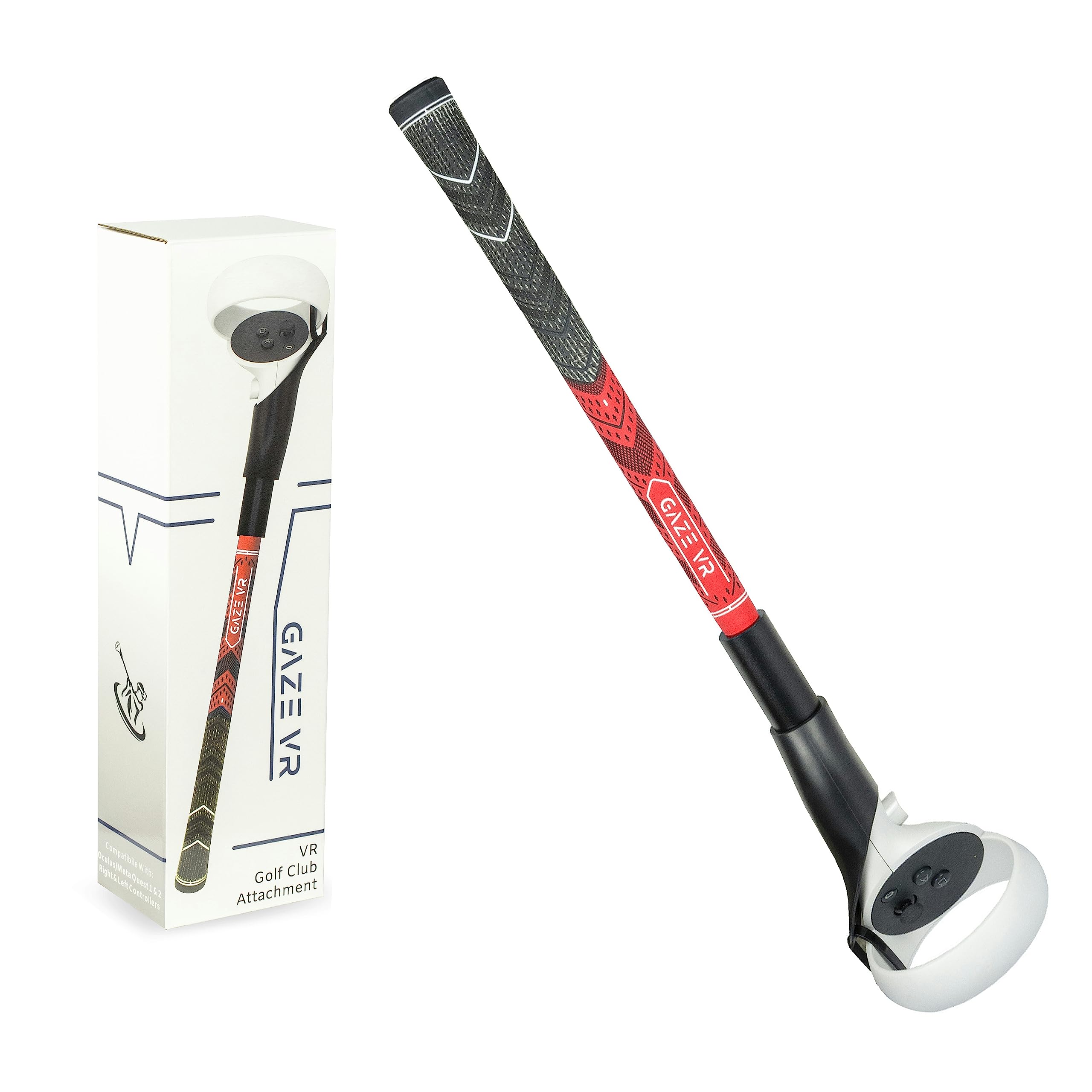 Gaze VR | VR Golf Club Attachments for Meta Quest 2 | Pro Grip | Right & Left Controllers | Blue — view 13