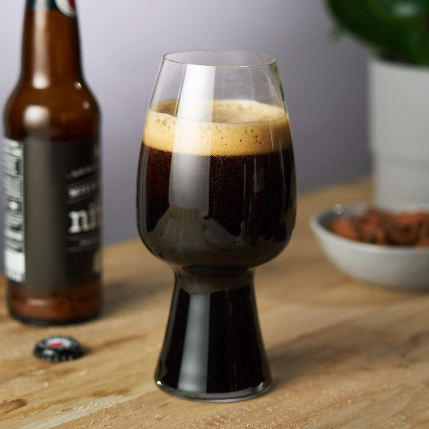 Spiegelau Craft Beer Stout Glass, Set of 1, European-Made Lead-Free Crystal, Modern Beer Glasses, Dishwasher Safe, Professional Quality Beer Pint Glass Gift Set, 21 oz (Pack of 2)