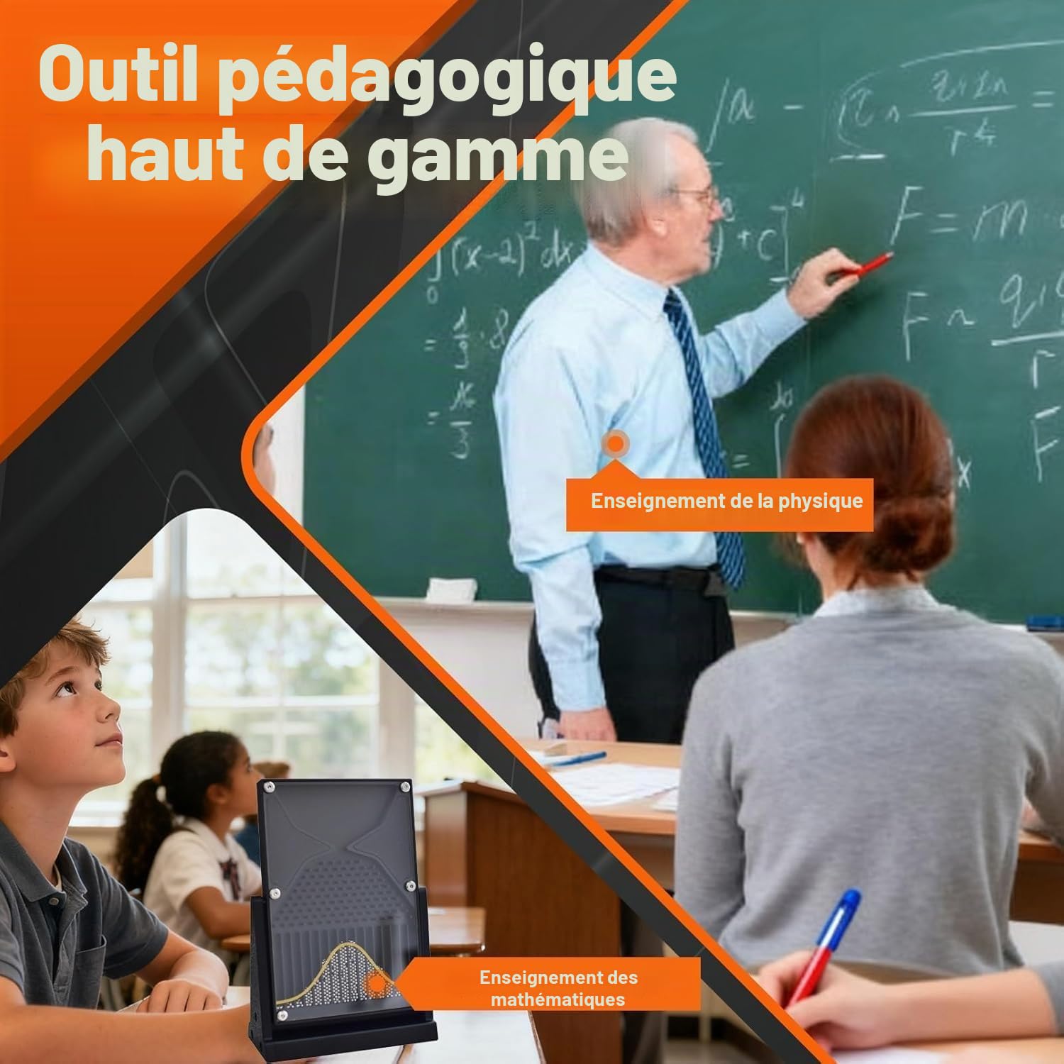 Planche De Galton 12 X 18 Cm, Modèle Mathématique De Distribution Normale, Outil Pédagogique De Laboratoire De Physique, Jouet De Bureau, For Les Enseignants Et Les Élèves
