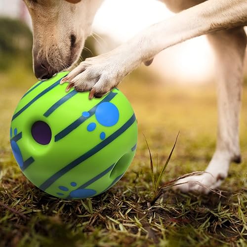 Miniatura 6 de Giggle Ball - Juguete interactivo para perros, divertidos sonidos de risa, entrenamiento de cachorros de pelota, para jugar con sonido divertido y