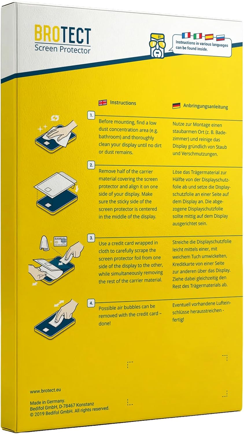 brotect Screen Protector Compatible with Niolina Smartwatch 1.27" (2 Pack) - HD-Clear Protection Film