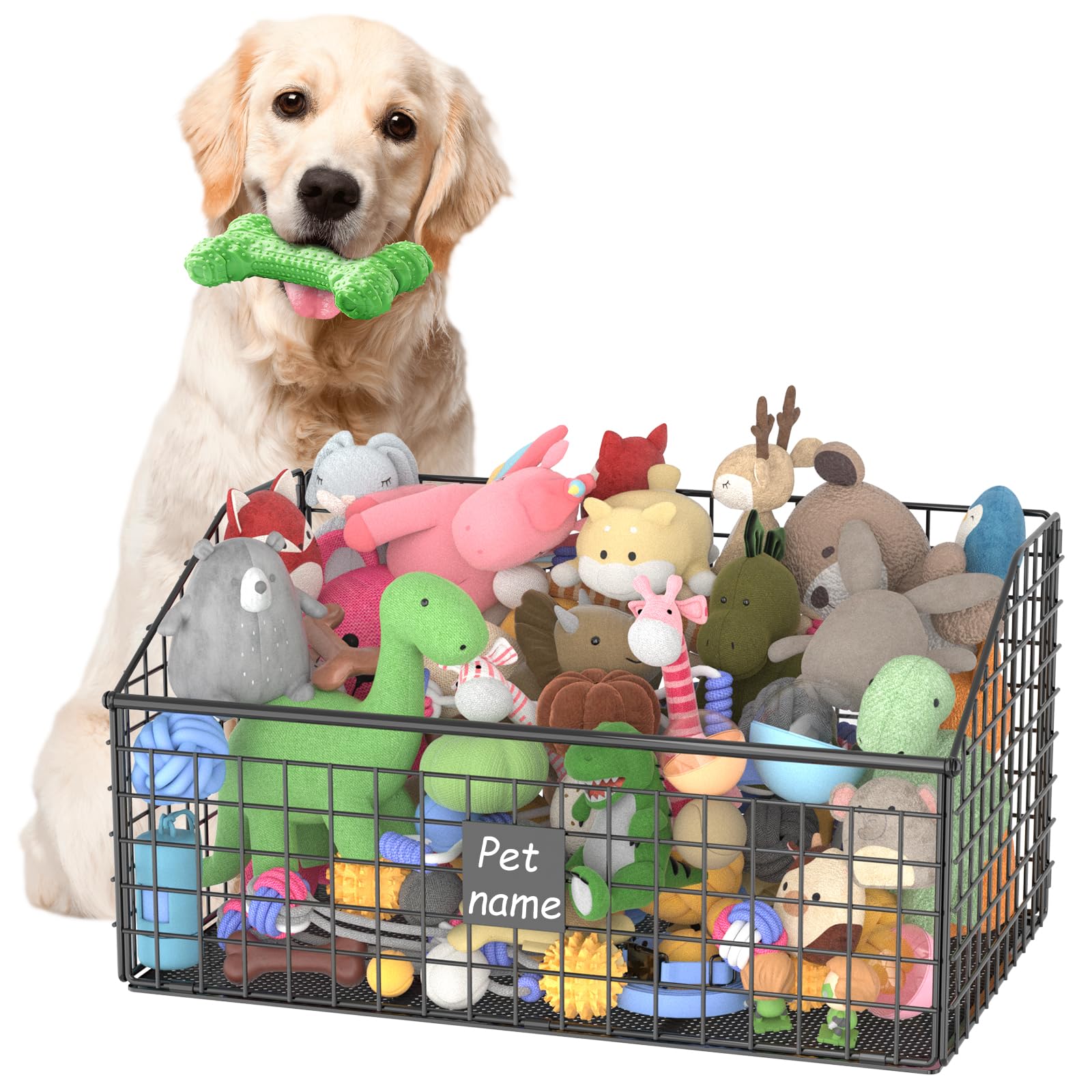 Kaiferty Indestructible Dog Toy Basket