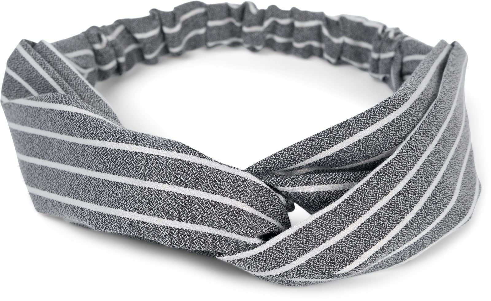 styleBREAKER Haarband Haarschmuck – Streifen Muster, Twist Knoten & Gummizug