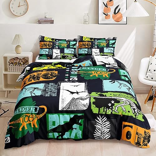 Miniatura 95 de Cartoon Cat Comforter Cover Set - Queen Size, Gradient Line Cat Bedding Set with Zipper for Kids Teens Boys Girls Adult Room Decor - 1 Quilt Cover 2