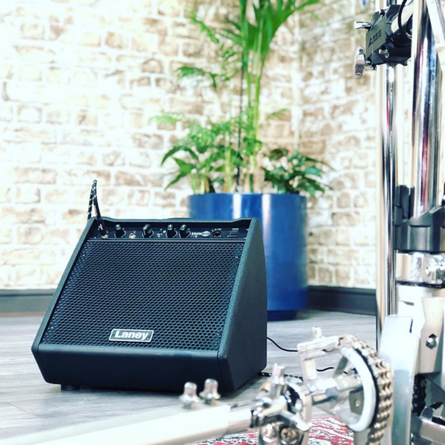 Laney DH-80 - Amplificatore per batteria elettrica con cavo XLR