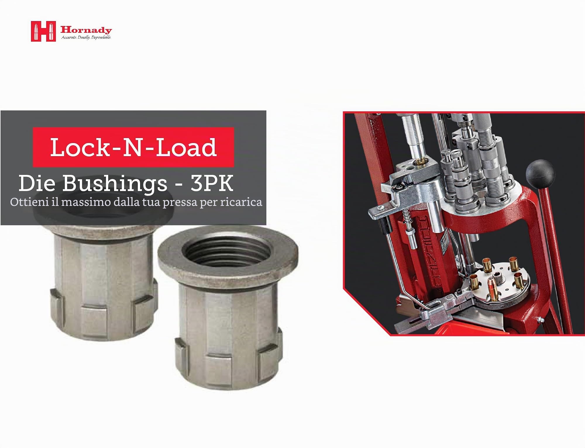 Hornady Lock N Load - Boccole e Kit di conversione