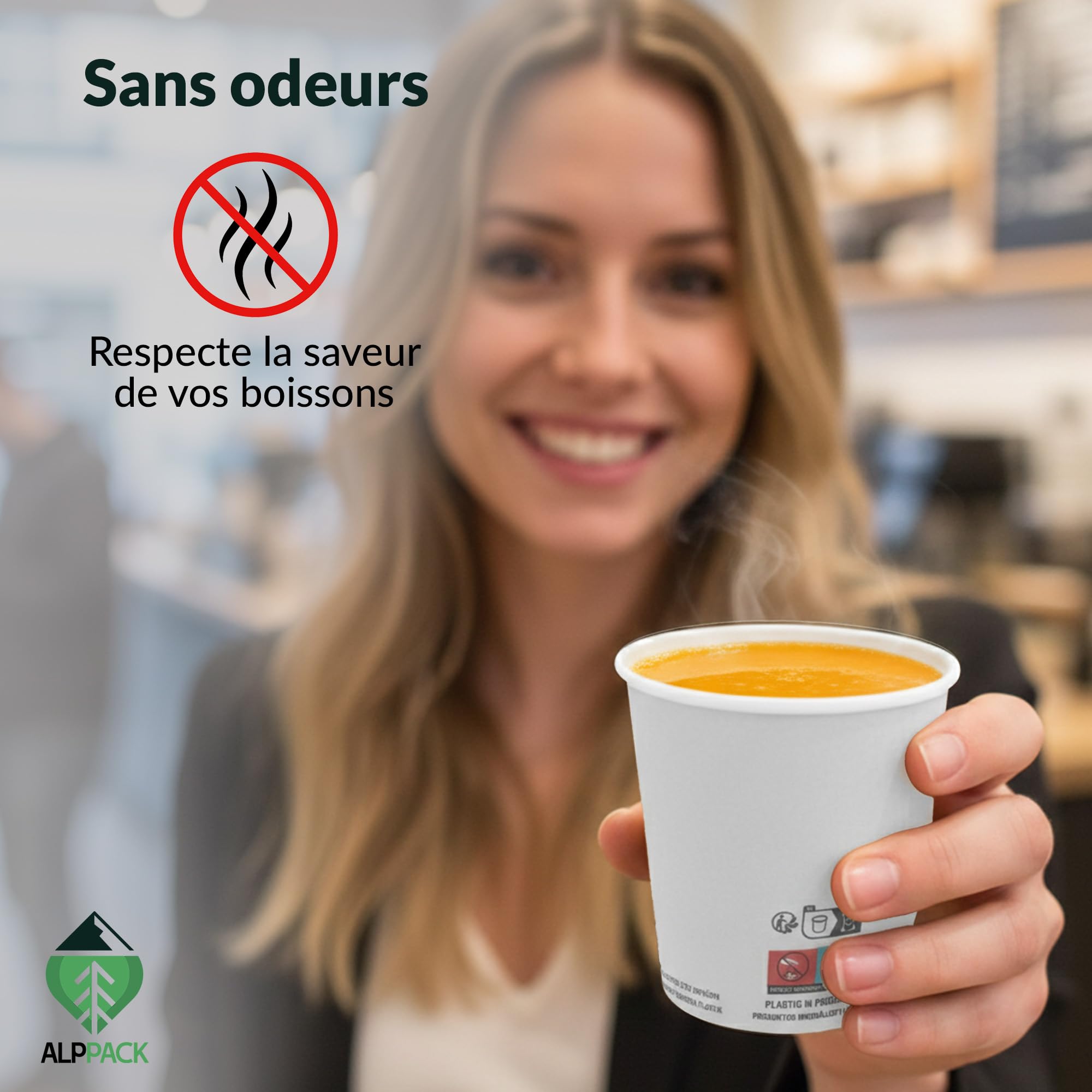 Lot de 2500 Gobelets Jetables en Carton Blanc 7 oz / 21 cl – Verres Jetables pour Eau, Café, Boissons Chaudes et Froides, Résistants à la Chaleur, Idéals pour Professionnels, Bureaux et Événements