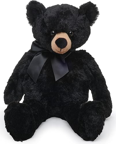 Oso de peluche de la colección Bearington Scout de oso negro - 16" Oso de peluche de juguete de oso de peluche