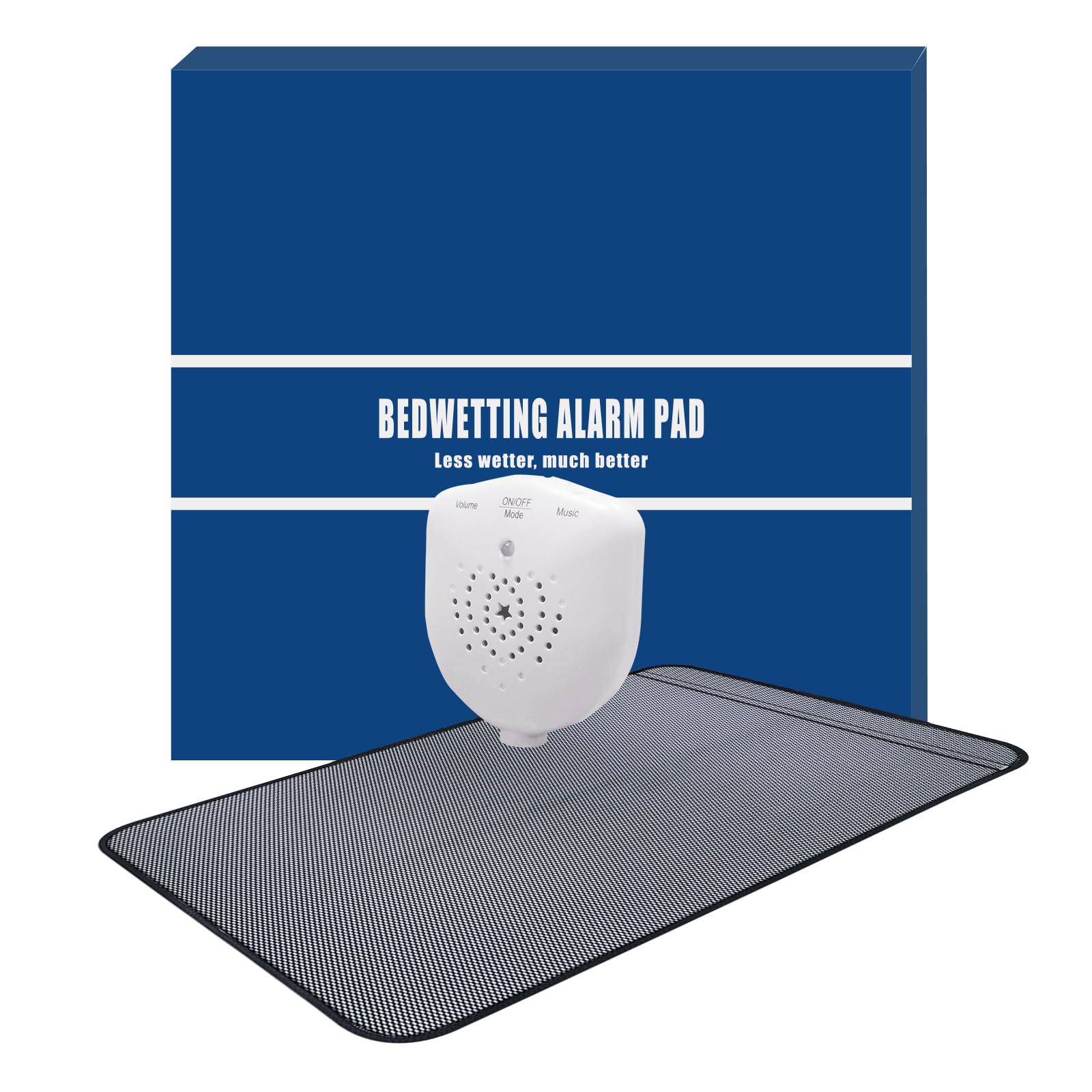 USB Rechargeable Bed Wetting Alarm Pads for Children and Elderly, Pee Alarm with 3 Working Modes and Volume Control