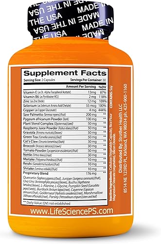 Miniatura 2 de STROTHER HEALTH Salud de la próstata con Saw Palmetto - Suplemento prémium de ciencia de la vida - Fabricado en los Estados Unidos