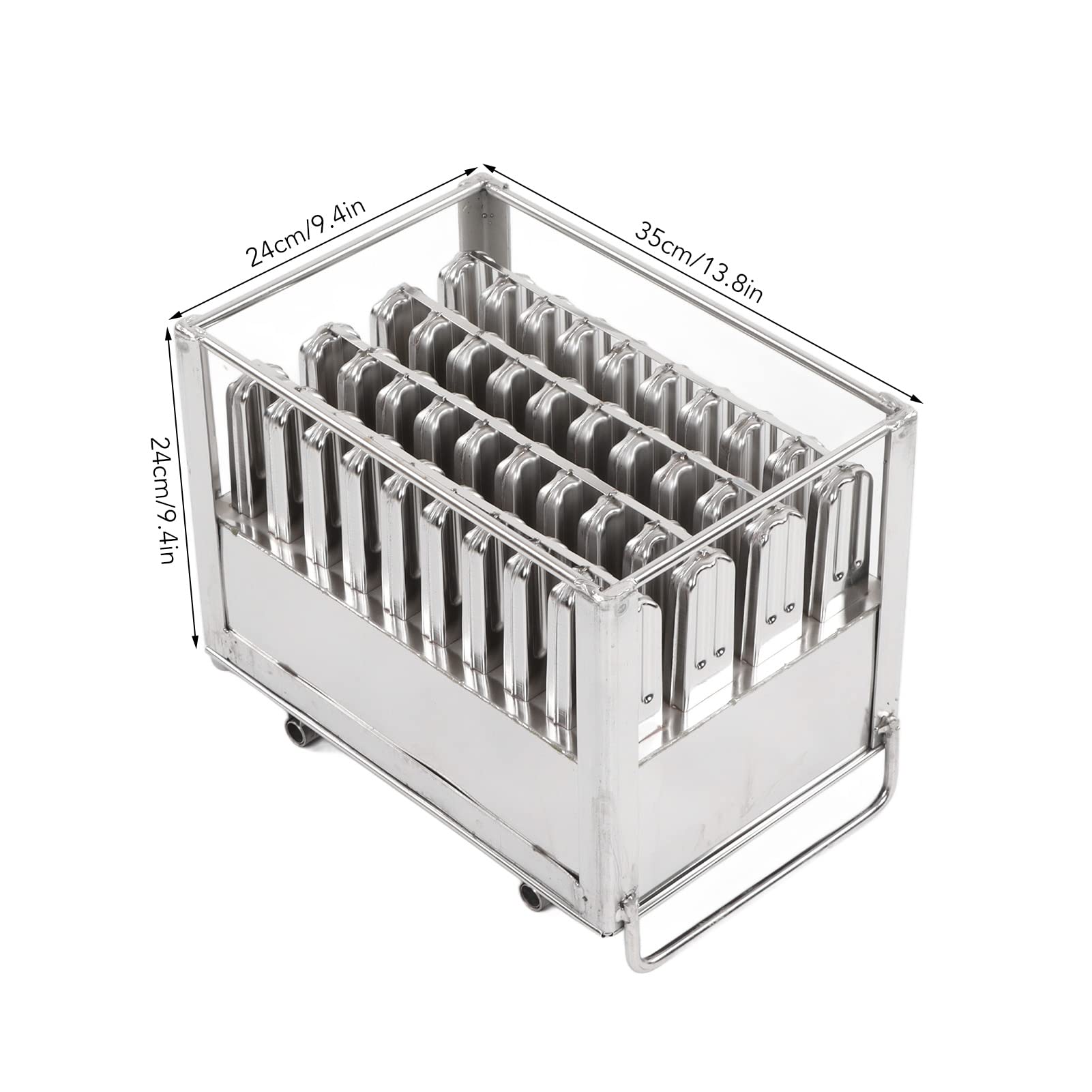 KIMISS Molde de Helado de Acero Inoxidable de Servicio pesado: Fabricante de Barras de Hielo de Bricolaje Segura y Confiable para Helados por Lotes - 304 Material de Grado Alimenticio