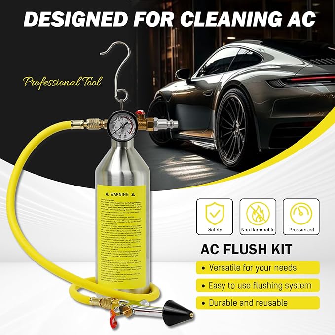 Kit de Limpieza AC para Aire Acondicionado, Sistema Flush R134A R12 R22 miniatura 6