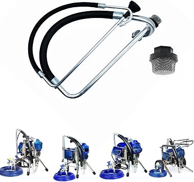 Replacement for Graco 390 395 490 495 595 Airless Paint Sprayer Suction Hose Tube & Reflux Line Kits Compatible with Tongshan T300 500 Airless Spraying Line Painting Machine