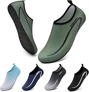 Wasserschuhe Badeschuhe Damen Herren Aquaschuhe Strandschuhe Schnell Trocknend Slip on Breathable Surfschuhe Unisex Schwimmschuhe 34-47EU