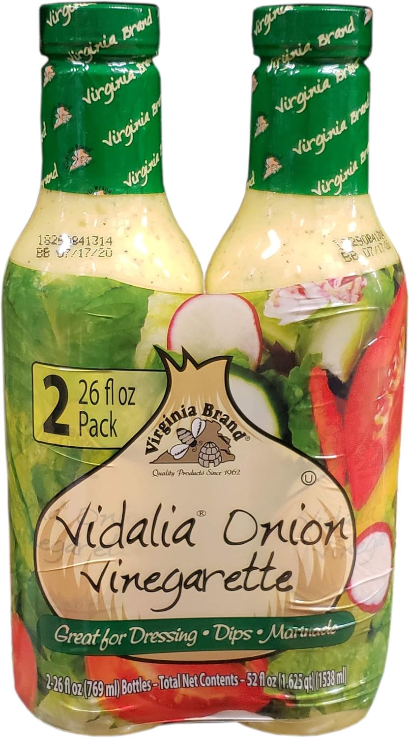 Virginia Vidalia Onion Dressing 52 oz - Sweet Vinaigrette for Salads, Dips & Marinades