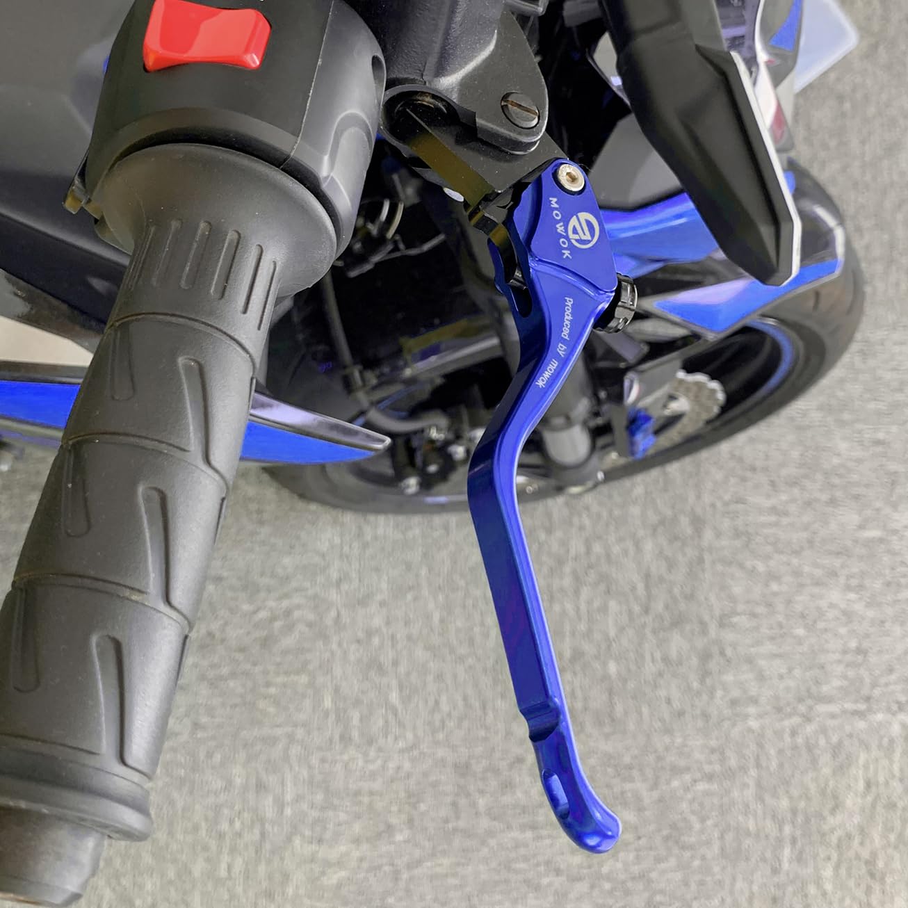 MOWOK Leve Freno e Frizione Moto Accessori per MT07 MT-07 FZ07 2014-2025 Tenere 700 XSR 700 900 ABS FZ09 MT-09 TRACER 2015-2020 FZ8 FZ6R XJ6N XJ6 Diversion Regolabili Design Arrotondato (Blu)