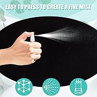 Vista 4 de Zhehao - 200 unidades de mini botellas de spray de 5 ml, botellas de vidrio transparente para perfume, atomizador de perfume recargable