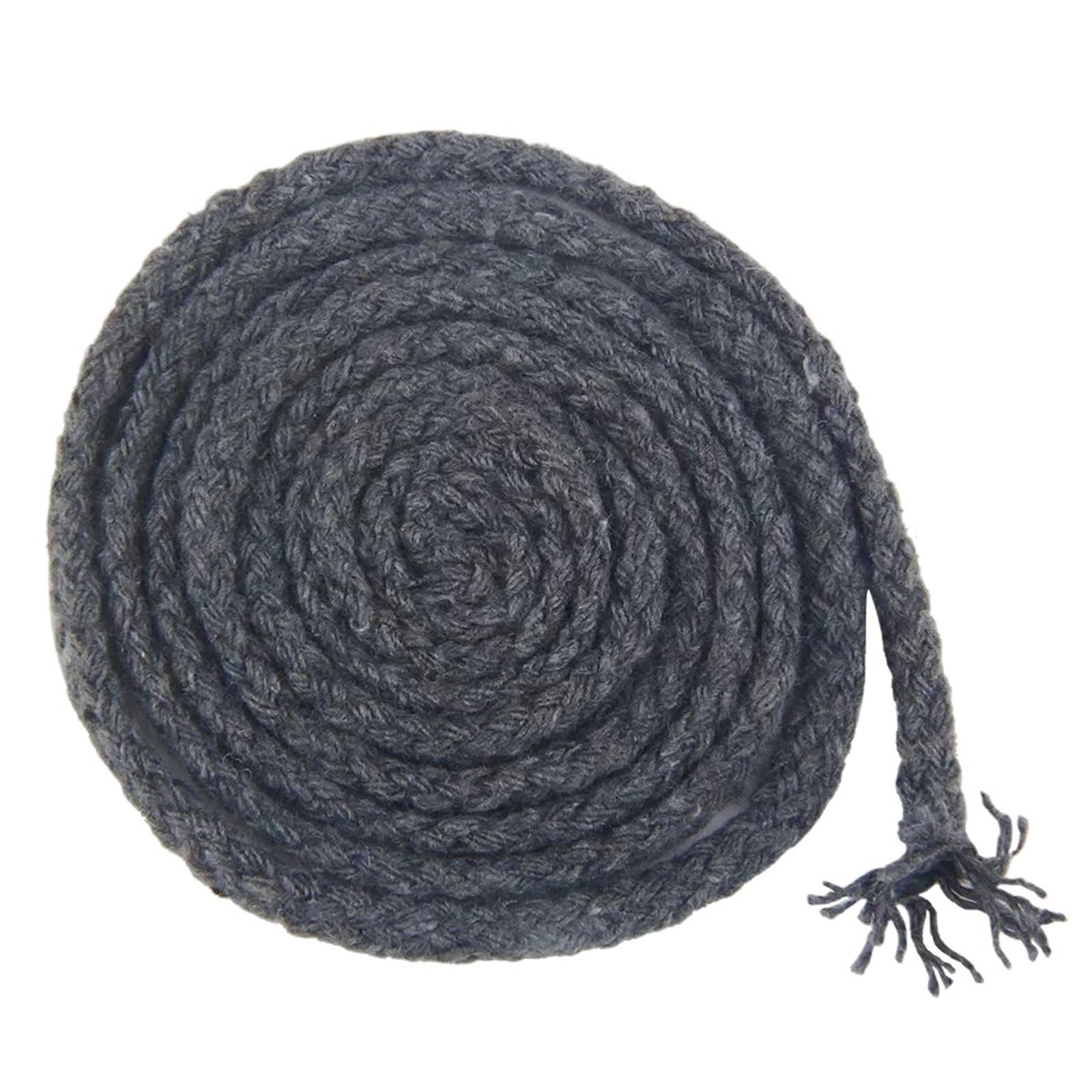 Cotton Macrame Cord 20M 5/7mm Twisted Cotton Cords Braided String Ropes Bag Strap Rope Clothes Home Textile Macrame Thread Cord Sewing Accessories(Grey,5mm)