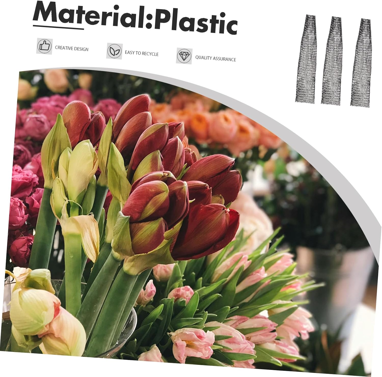 HANABASS 100Pcs Plant Protection Mesh Sleeves - Soft Ventilated Covers for Roses, Flowers & Buds, Reusable Garden Netting to Protect from Birds & Insects