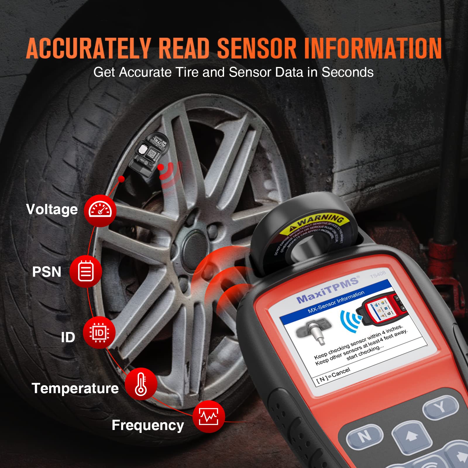 Autel TPMS Relearn Tool TS408, 2022 Upgraded of Autel MaxiTPMS TS401