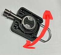 Vista 7 de Plataforma de pedal de bicicleta compatible con Wahoo Speedplay Zero Pedal. El pedal central no está incluido.