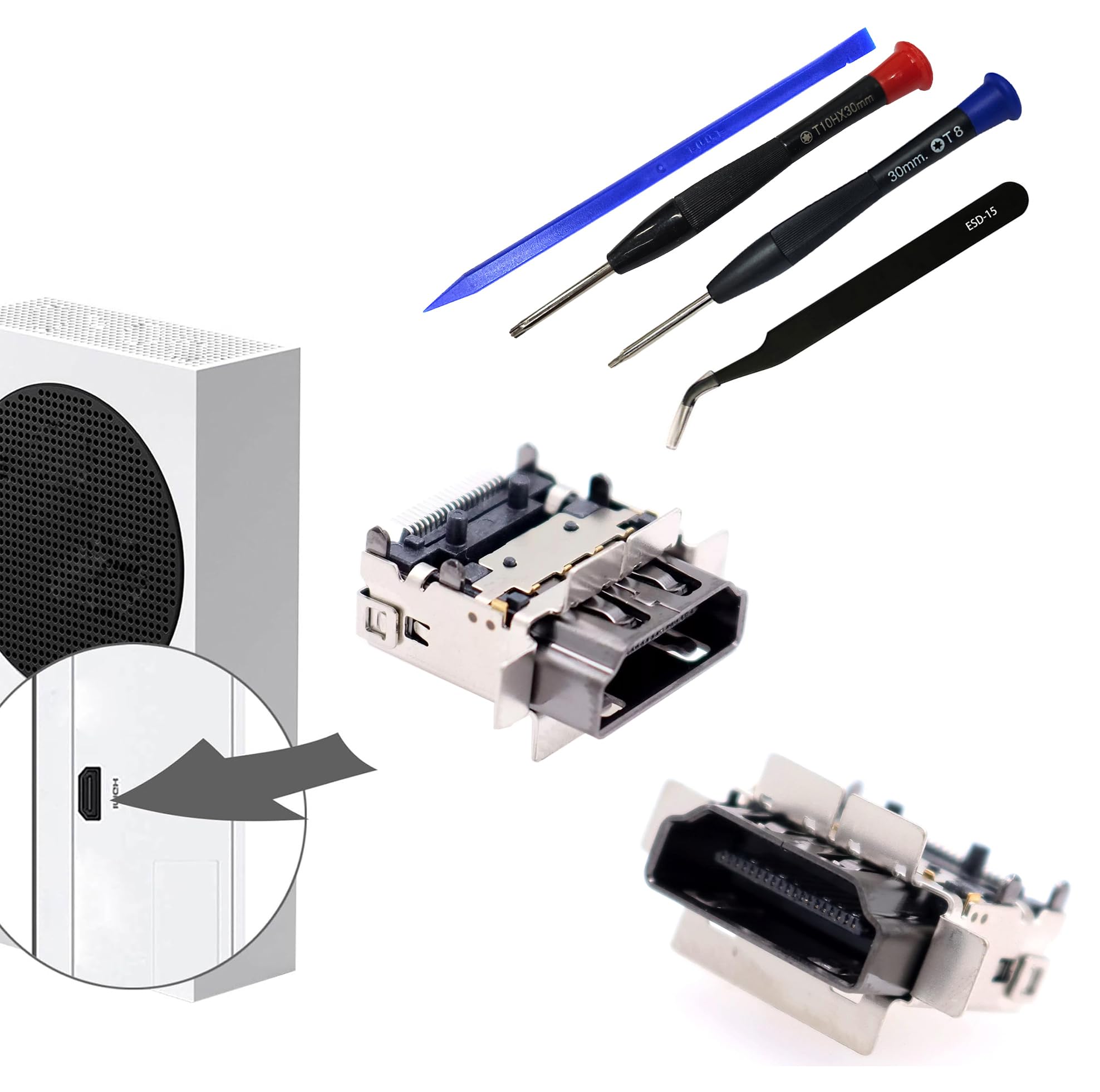 Xbox Series S HDMI Port Display Socket Connector Jack Replacement