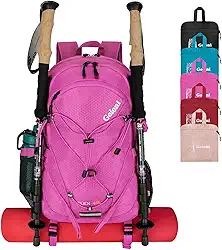 Mochila de caminhada de 45 L com capa de chuva, mochila de acampamento leve e dobrável para trekking