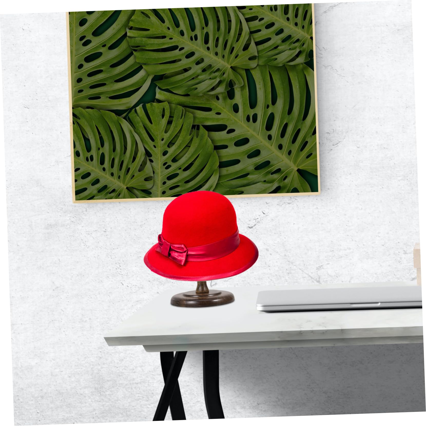 Zerodeko Expositor de Sombreros de Madera para Mesa, Soporte Cúpula Café