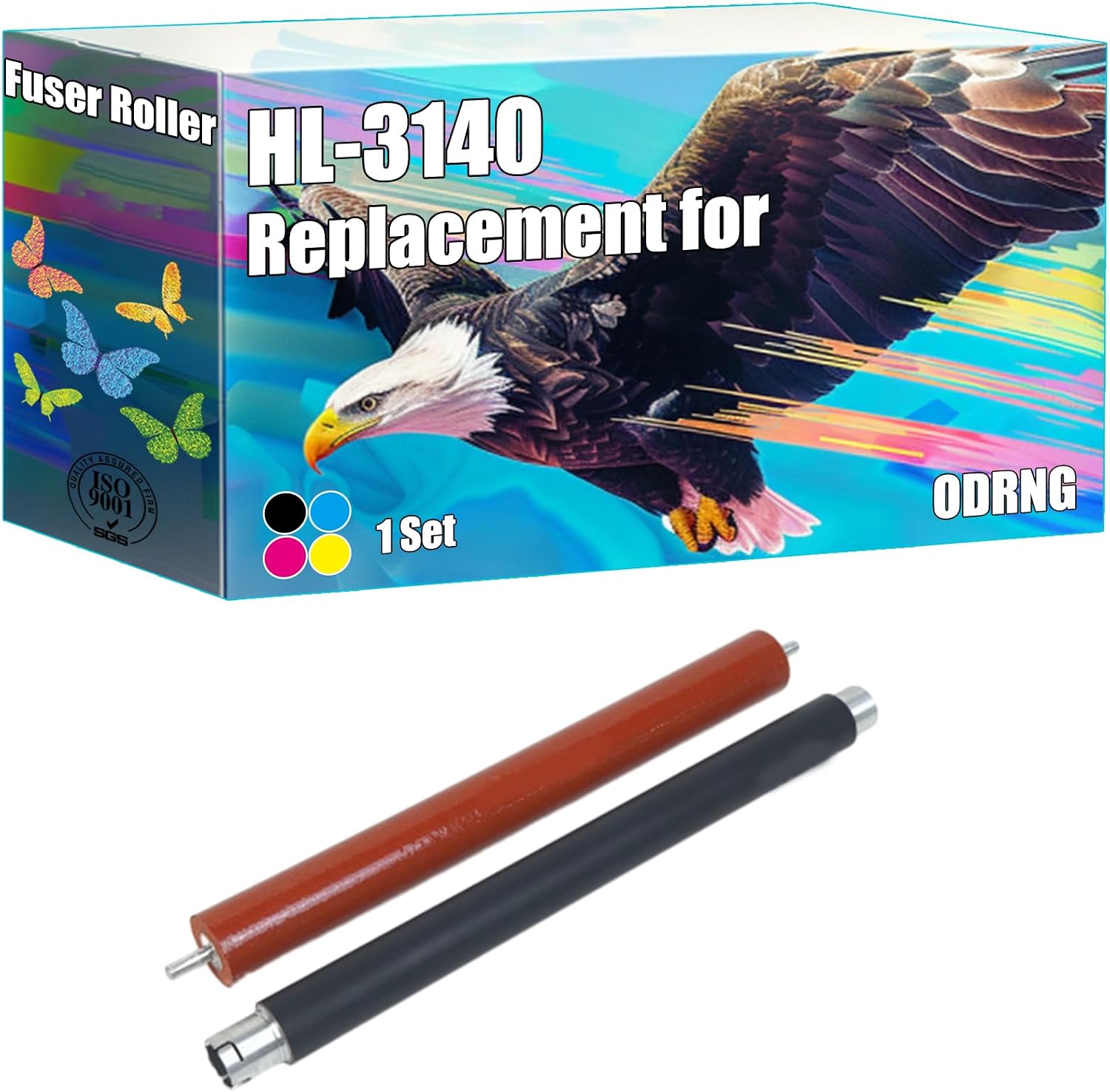 Compatible with Brother HL-3140 Fuser Roller Work for Brother HL 3140 3150 3170 DCP 9020 MFC 9130 9140 9330 Printers (1 Set)