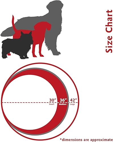 Miniatura 4 de Majestic Pet Products - Cama redonda mediana para perros con funda extraíble y lavable para interiores y exteriores, color rojo