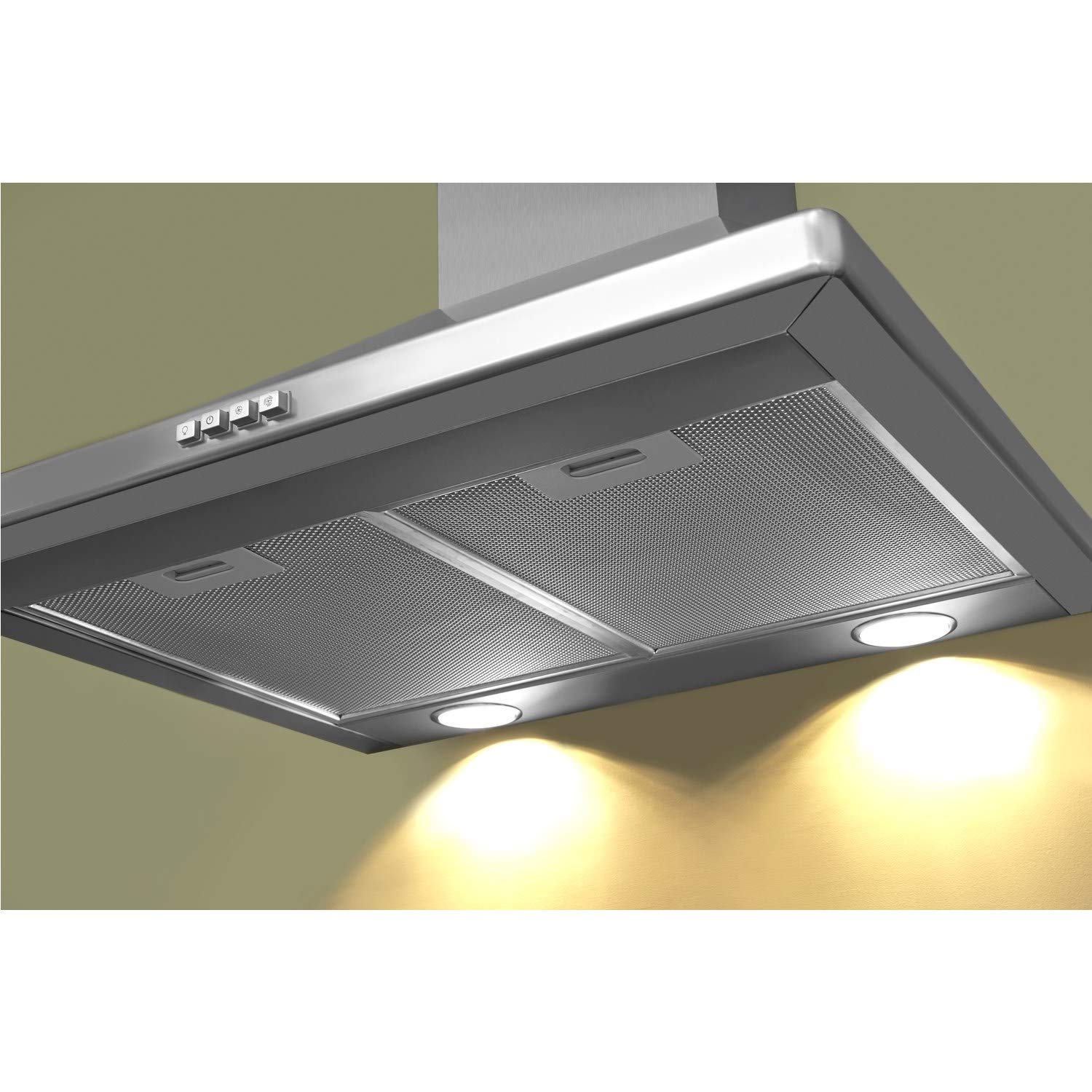 Hotpoint PHPN6.5FLMX Cappa da cucina in acciaio inox, 60 cm