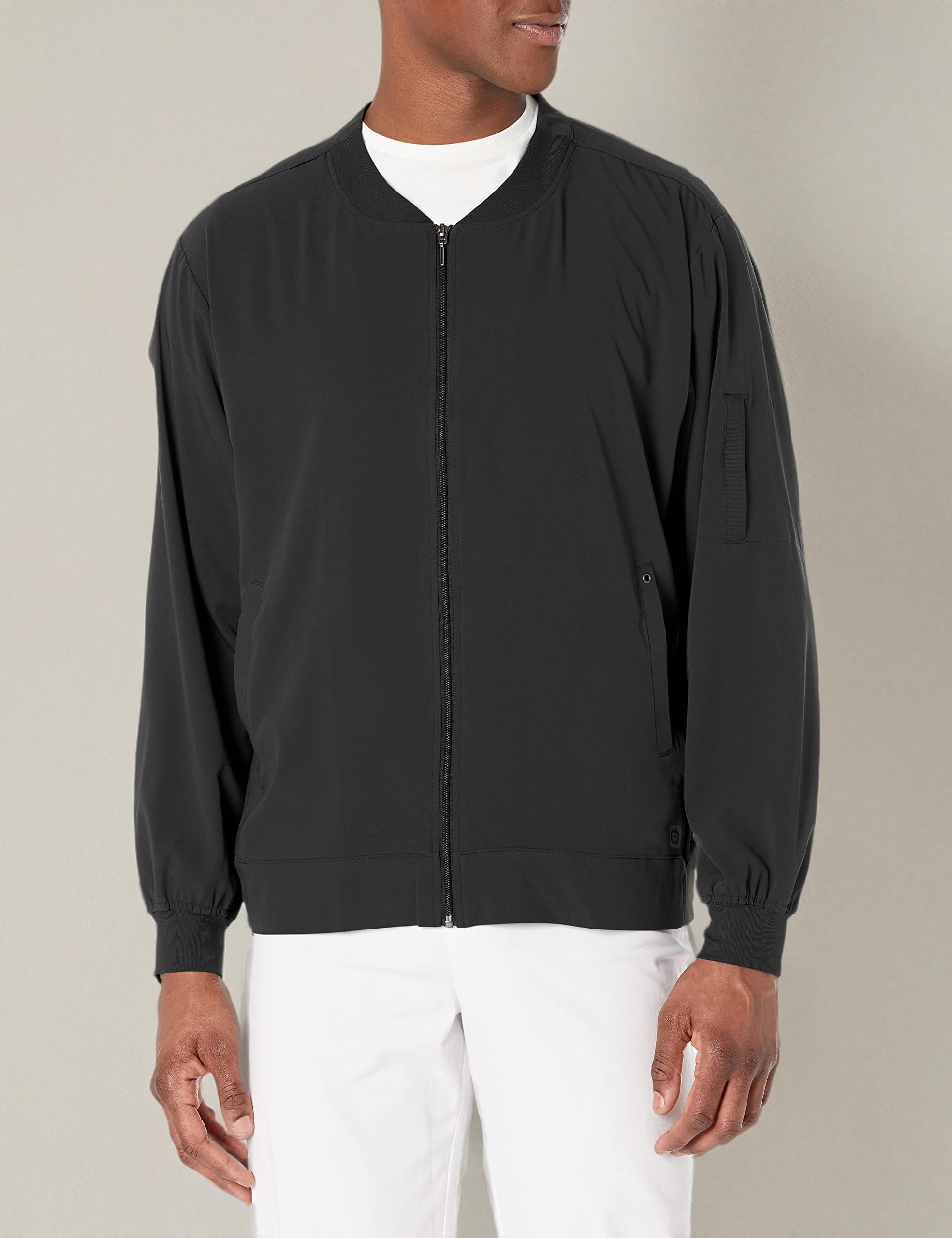 WonderWink Mens Zip Bomber Jacket