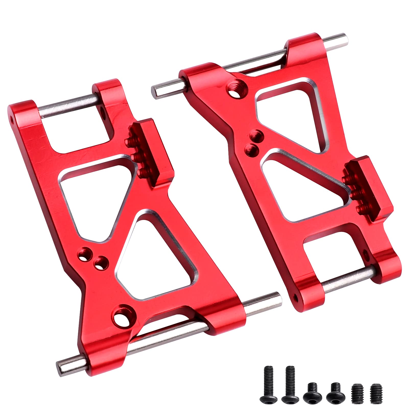 GoHobby Aluminum Suspension Arms Set For Traxxas 4-Tec 2.0 VXL AWD 1/10 RC Car - Front & Rear, Blue, CNC Machined