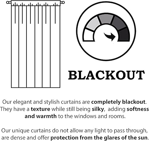 Miniatura 4 de DesignQ Cortinas opacas con patrón geométrico moderno, para dormitorio, sala de estar, cortinas con aislamiento térmico, panel individual, 52 x 95