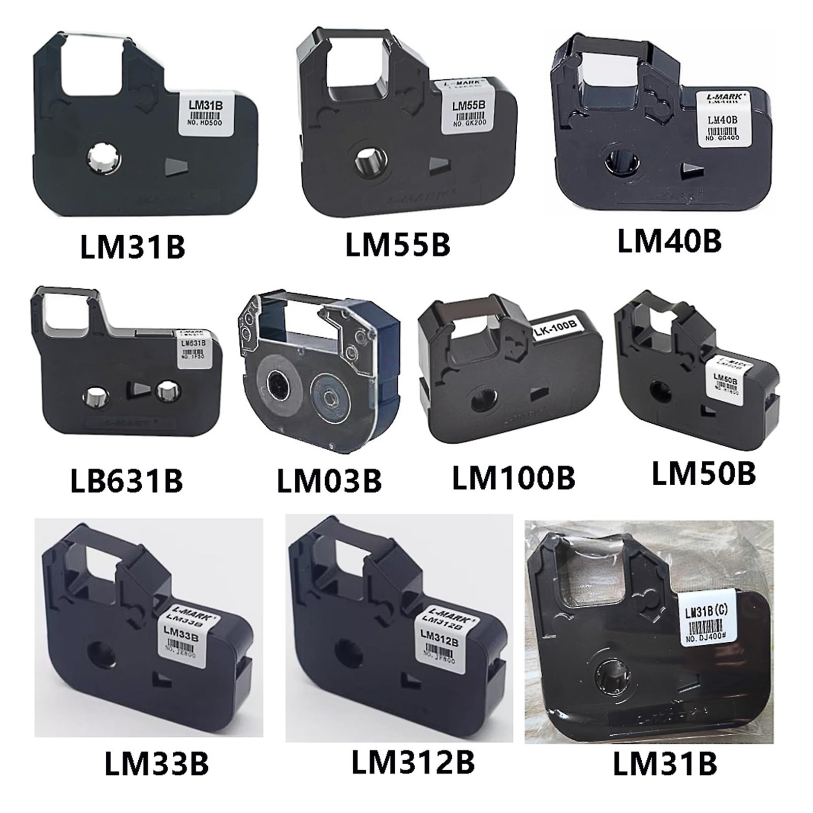 Nastro in inchiostro nero for stampante for etichette LK-320 LK-340 LK-360