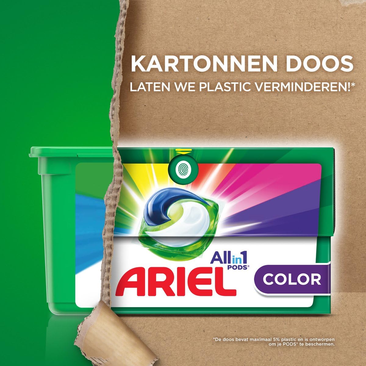 Ariel Detergente Todo en 1 Cápsulas - Color - 4 x 38 Lavados - Paquete económico