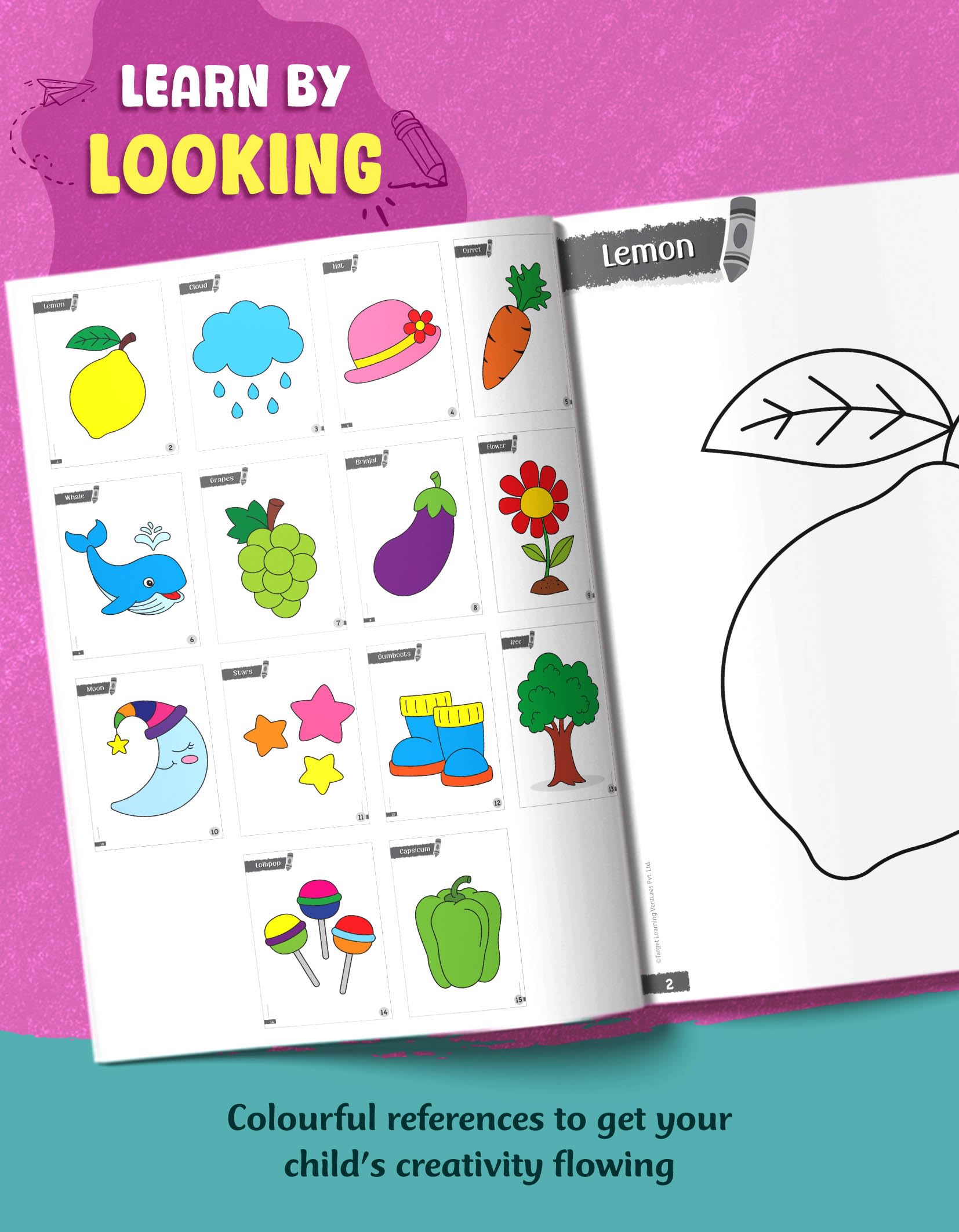 Blossom Jumbo Creative Colouring Book for Kids 3 to 5 Years Old | Drawing, Coloring, Painting and Art Book for Children | A3 Size Color Book | Level 1 4