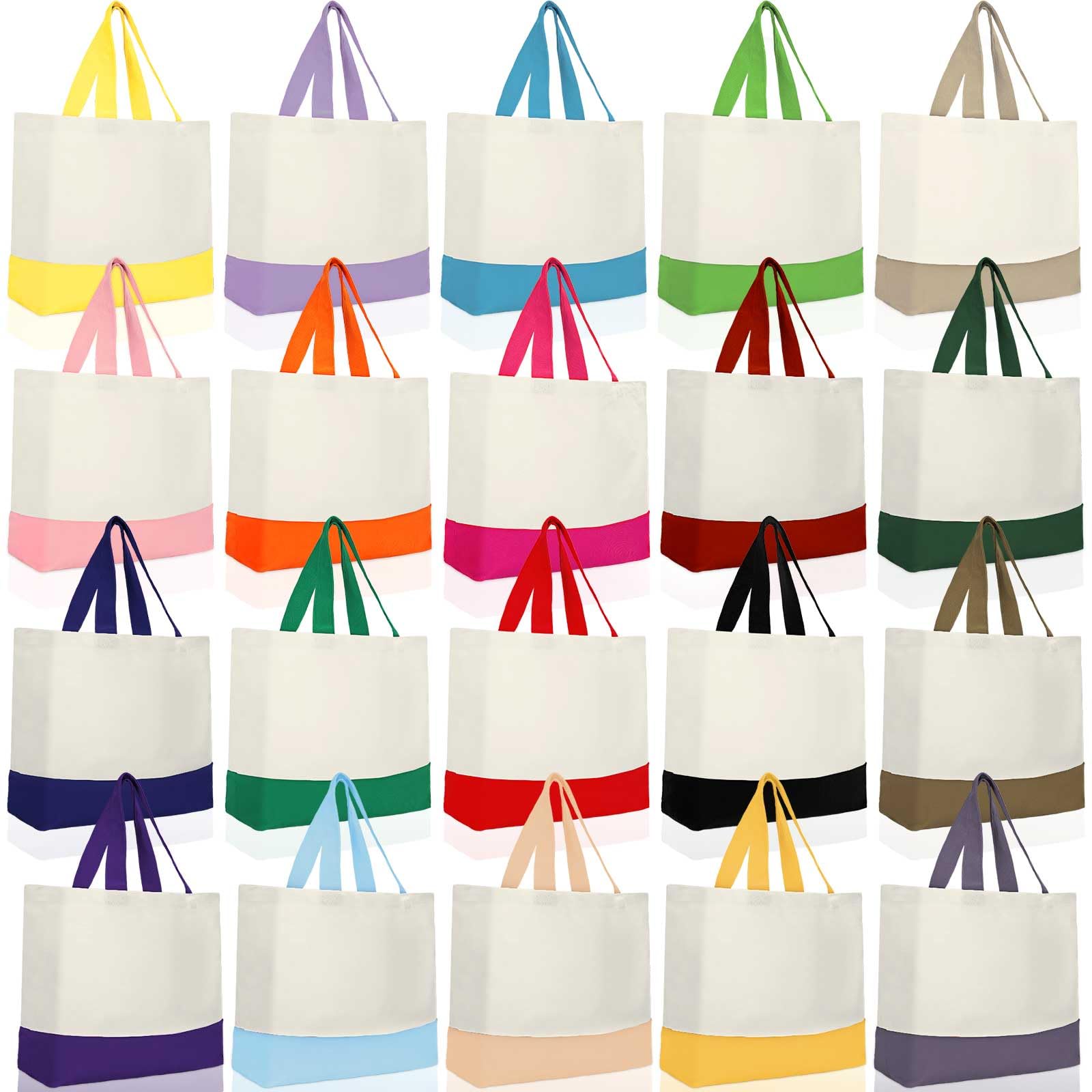 Silkfly Confezione Da 10 Borse In Tela Con Tasca Interna Con Cerniera - 40x30x15 Cm, Regali Compleanno Donna