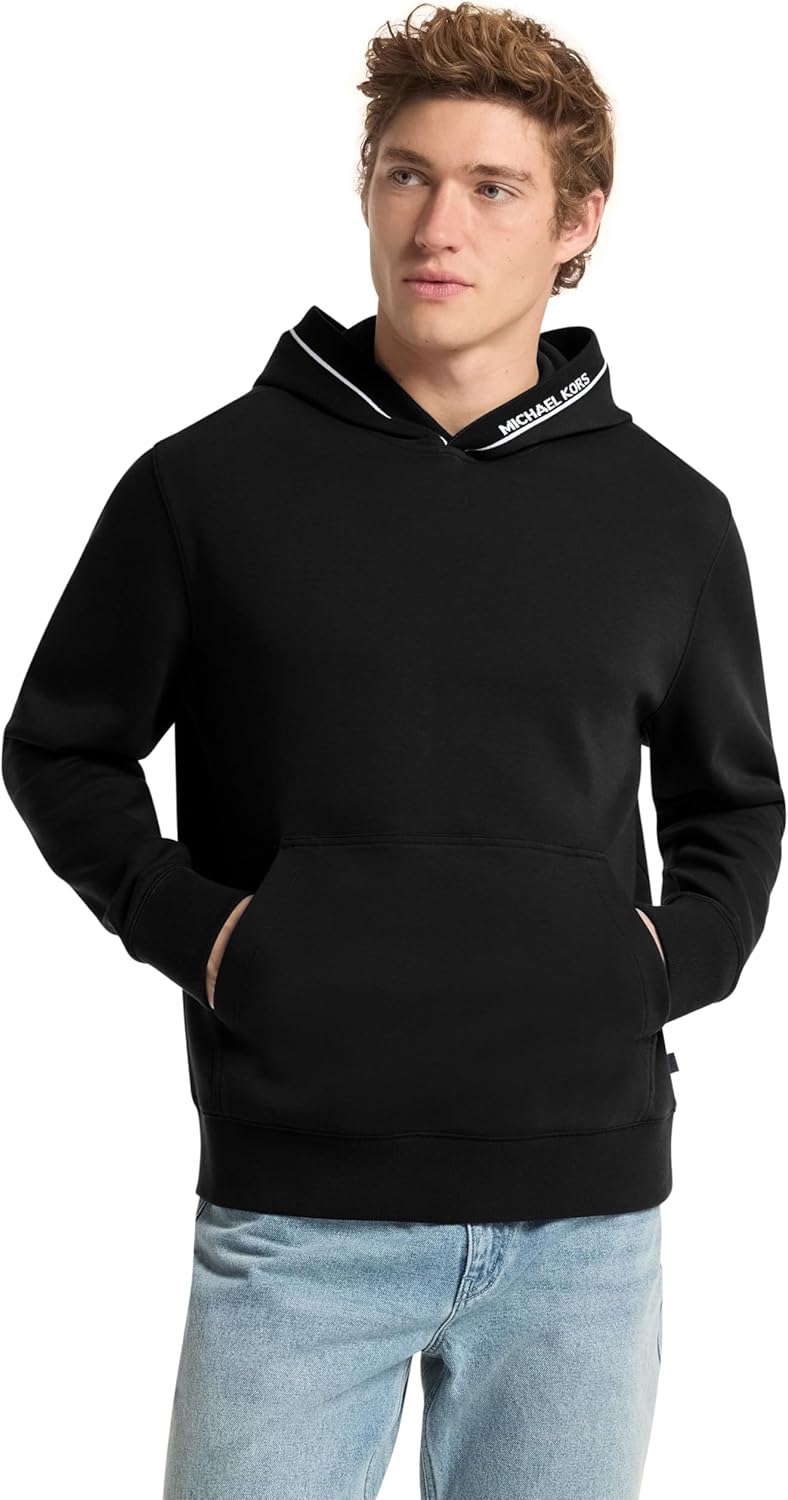 Michael Kors mens Logo Rib Hoodie