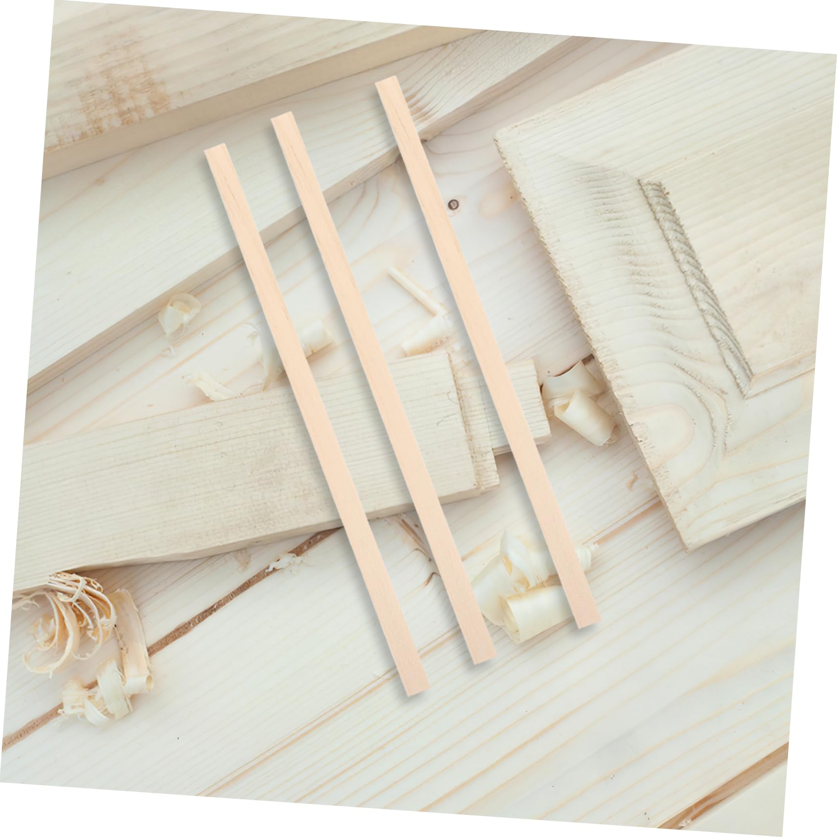 Anneome Selbstgemacht Holzstäbe aus Unbehandeltem Holz mit Glatter Oberfläche und Flexibler Struktur 60 Stück für Kreative Selbstgemacht Projekte und Modellbau