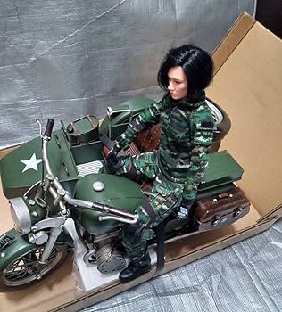 Amazon.co.jp: 1/7 1/6 バイク完成品 ヴィンテージバイク 36