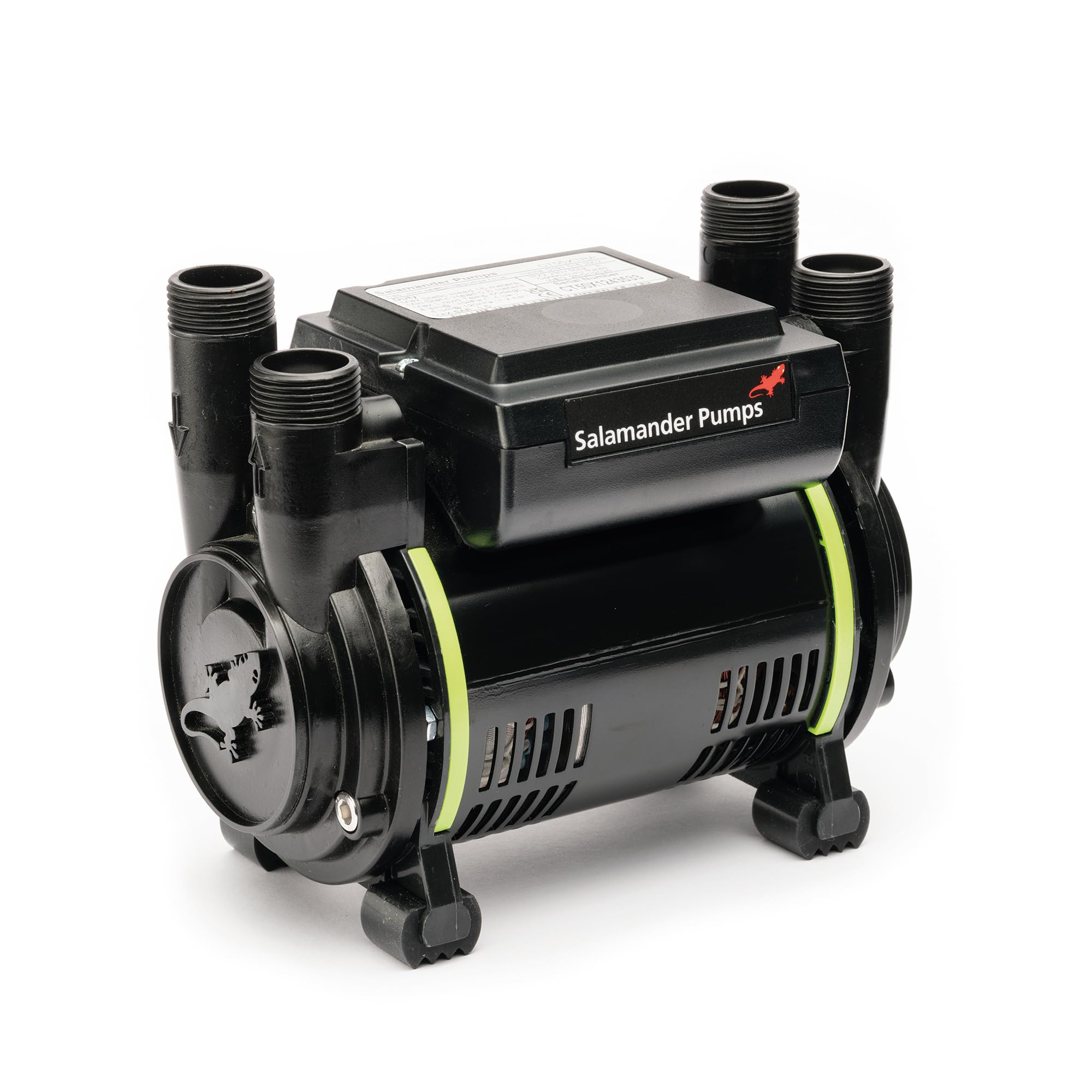 Salamander Pumps - CT80 Bathroom Pump - 2.6 Bar Pressure - Twin End - Suitable for Positive Head, Gravity Fed Systems Only - WRAS Approved