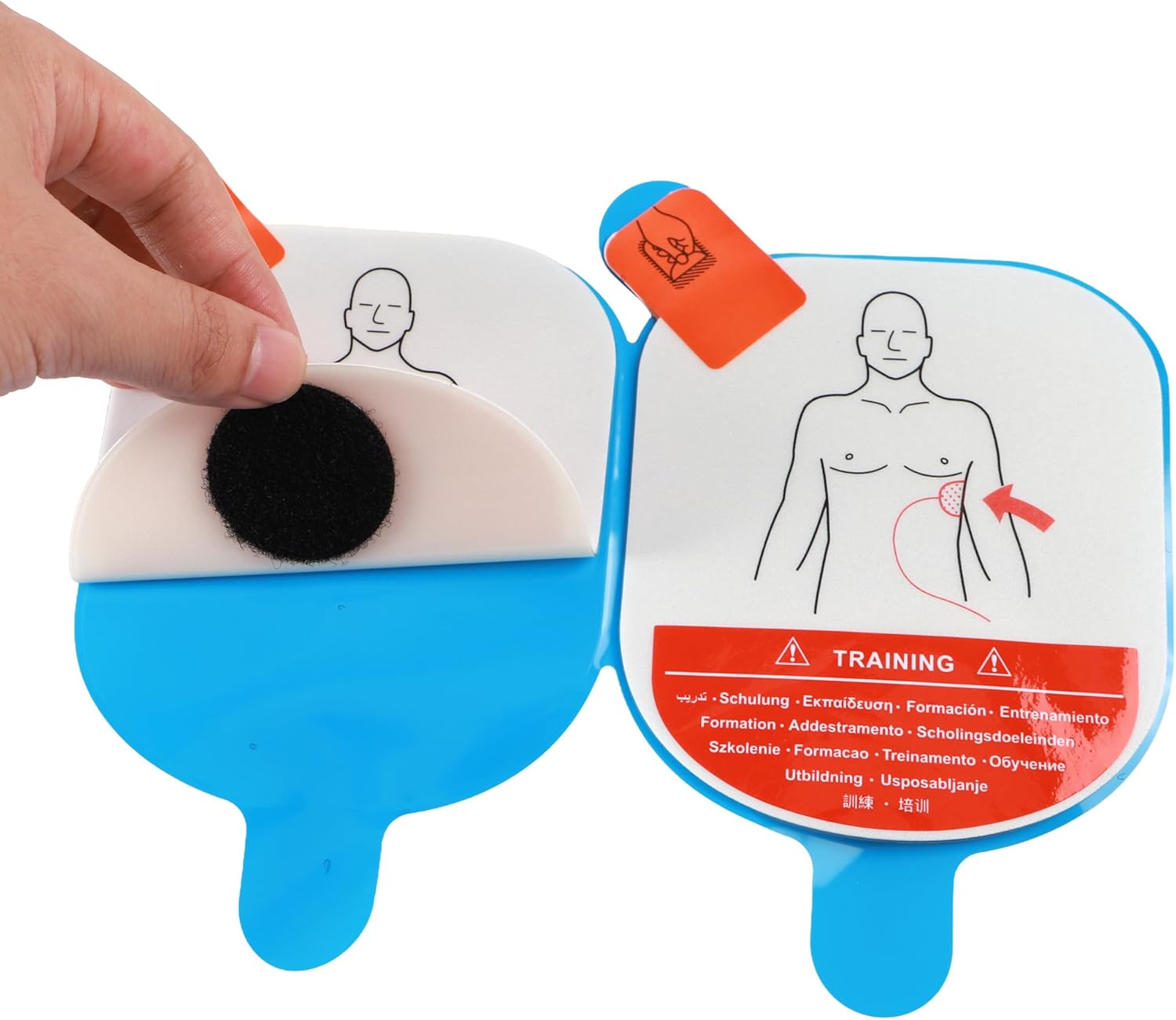 AED Trainer Pads, Defib Training Pads Compatible for AED Trainer, AED Trainer Device (Adult Mode) XFT-P170