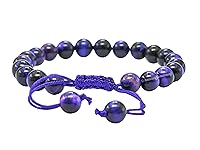 Vista 539 de Amazing Gemstone Yaxaite Bracelet for Women Men's Gifts - Protection Healing Crystal Bracelet - 8mm Gemstone Beaded Adjustable Bracelet Pulseras