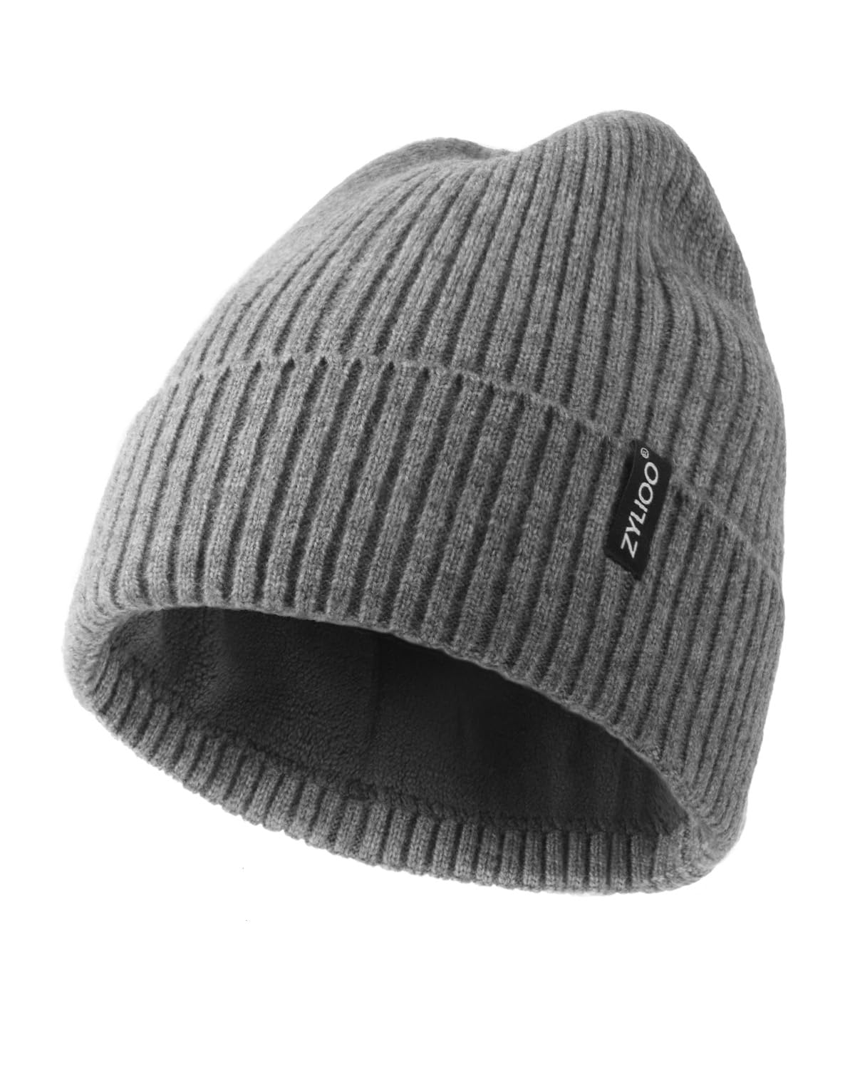 Zylioo Plus Size Fleece Lined Beanie Hat