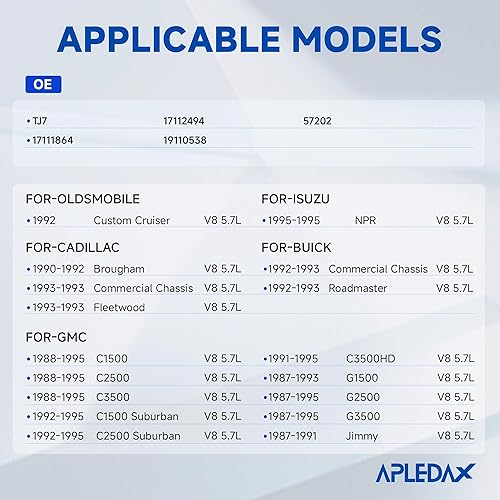 Miniatura 3 de Inyectores de combustible paraChevy Blazer Caprice Tahoe paraGMC Jimmy Yukon paraBuick Commercial Roadmaster paraCadillac Brougham paraIsuzu NPR